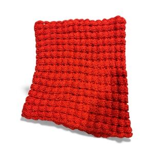 Red Knit Neck Scarf/Gaiter